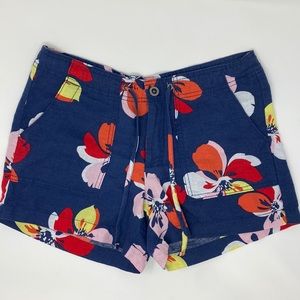 Gap Floral-Print Linen Shorts